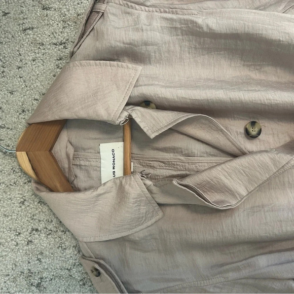 Club Monaco Lyocell trench XS great condition very pretty colour! Crinkle vibe - Picture 9 of 14